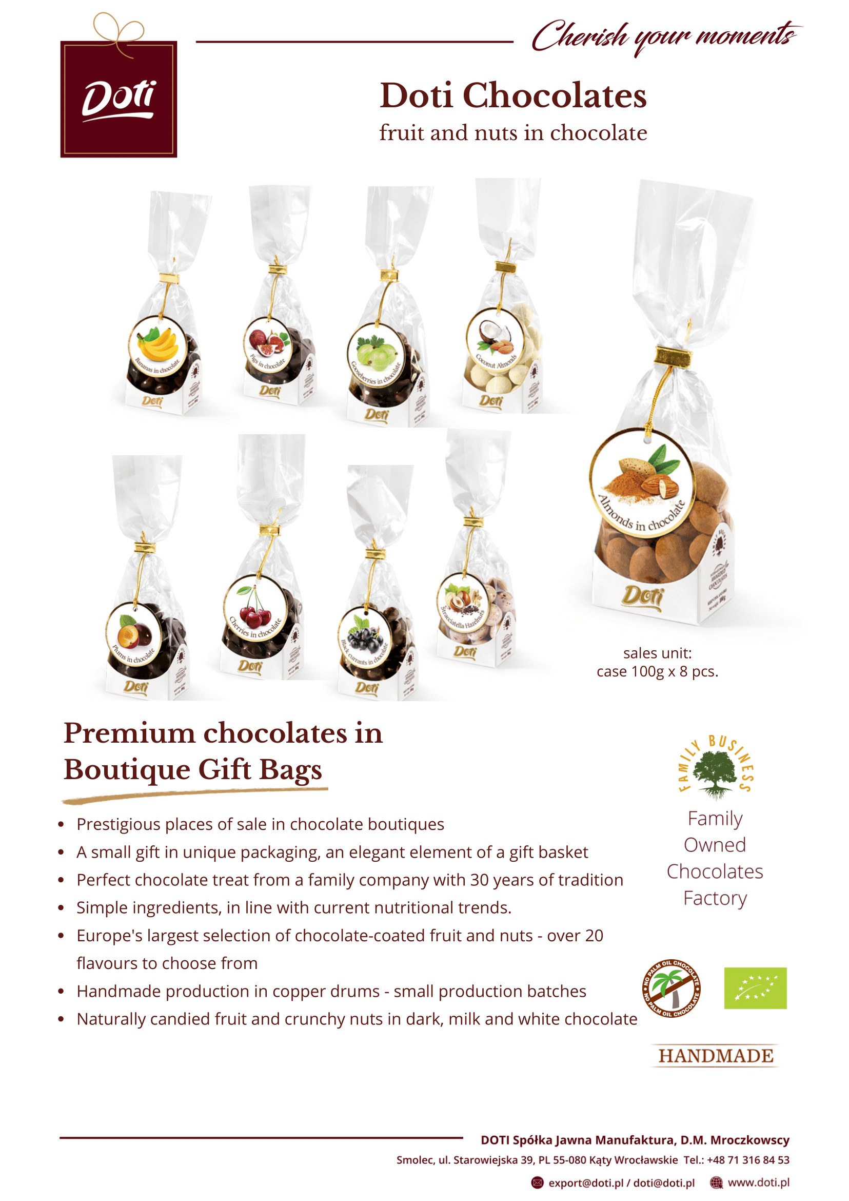 Doti Premium Chocolates boutique bags