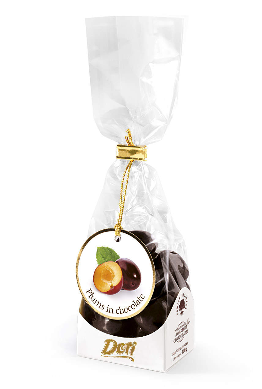Plums in Chocolate 100g GIFT BAG