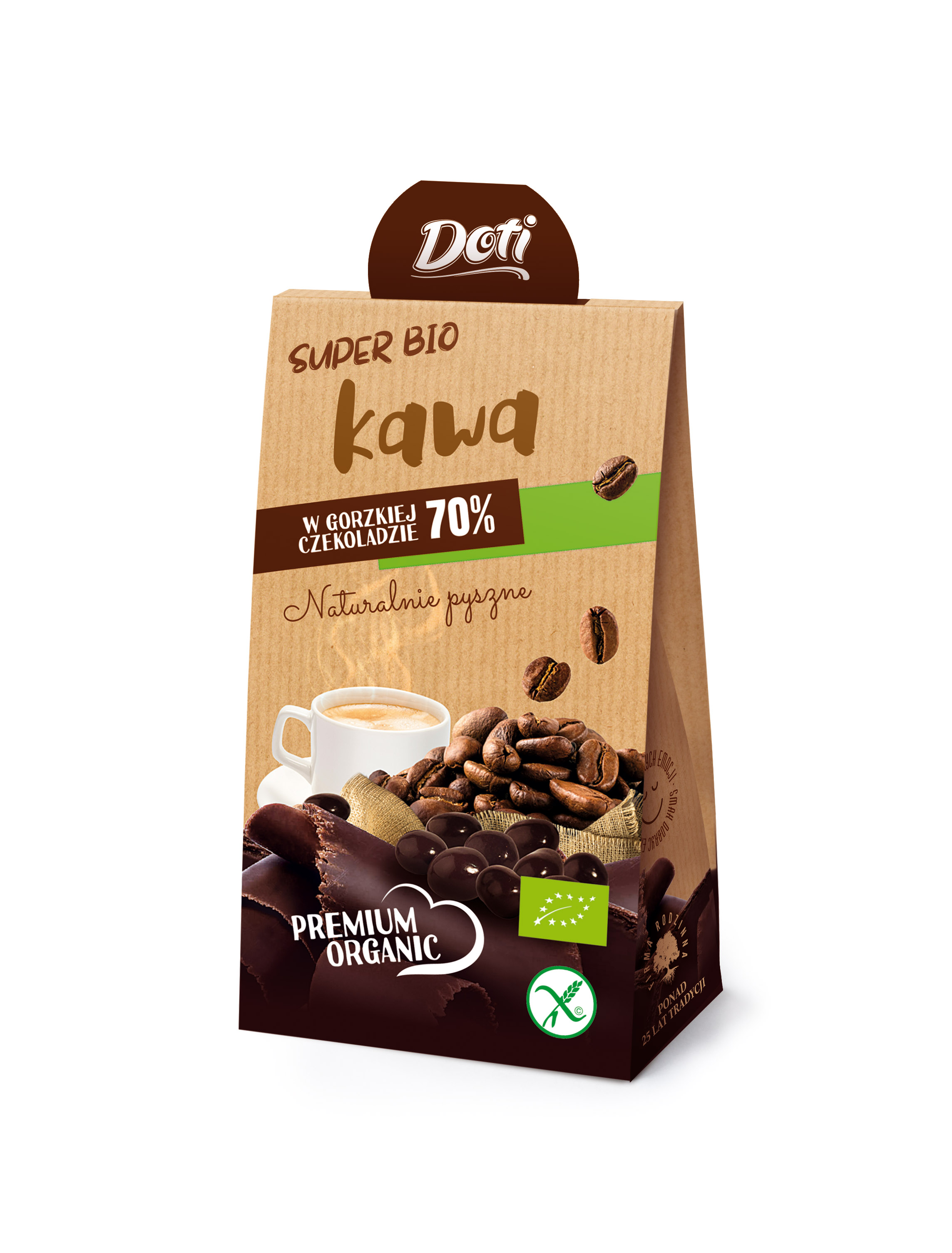 Bio Ziarna Kawy w czekoladzie 50g premium organic