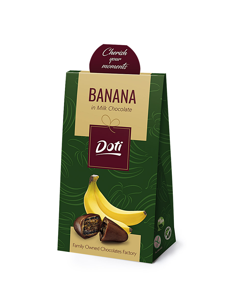 Bananen in Milchschokolade 50g
